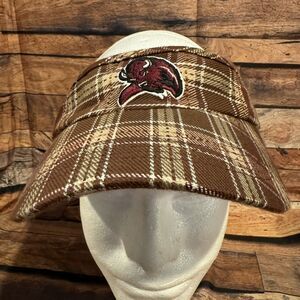 West Texas A&M Visor Plaid Adjustable Strapback Buffaloes Logo Hat WTAMU Buffs